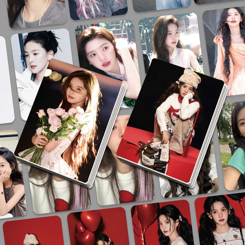 Zhang Ruonan 55 ชิ้น Gaoyan Photocards ภาพถ่ายดาว สินค้าแฟนทําโพลารอยด์การ์ดพิมพ์ตัวเอง การ์ด LOMO