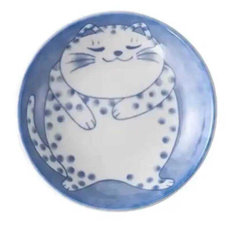C Hot Sauce Dishes, Japanese Style Cat Cartoon Pattern, Sushi Plate, Dessert Spice Tableware,Dining