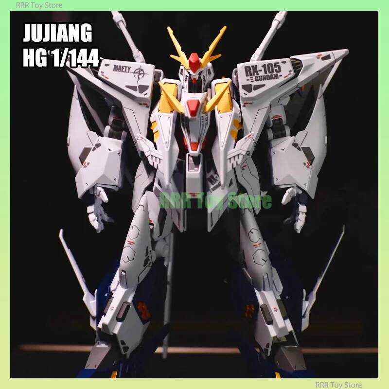 JUJIANG HG 1/144 RX-105 XI Assembly Model Kit Collection Action Figures Plastic Model Kits Robot To