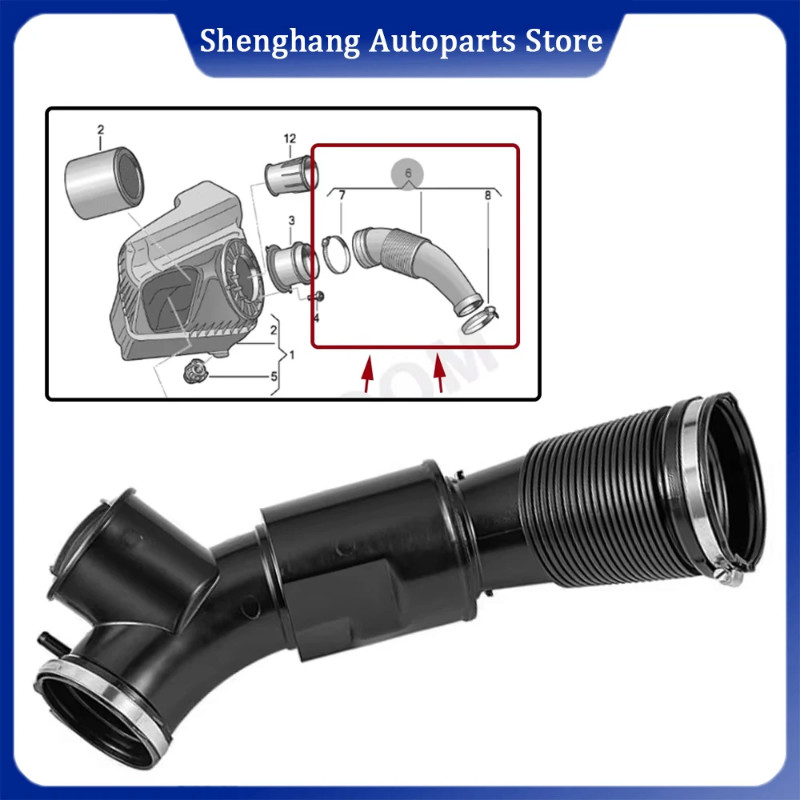 Engine Air Intake Hose 06E129615M 06E 129 615 M 06E129615H For Audi A6 3.0T V6 2012-2018,A7 Sportba
