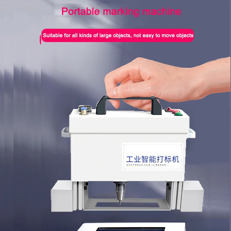 140 * 20mm Pneumatic Marking /Electricity Marking Machine Desktop Car Nameplate Marking Machine Met