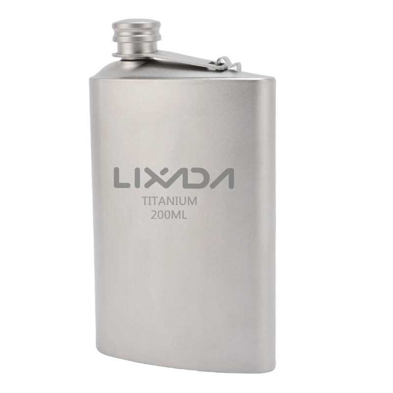 C 200Ml 250Ml Leakproof Ti Flask Portable Whisky Flask Hip Flask For Outdoor Camping Hiking
