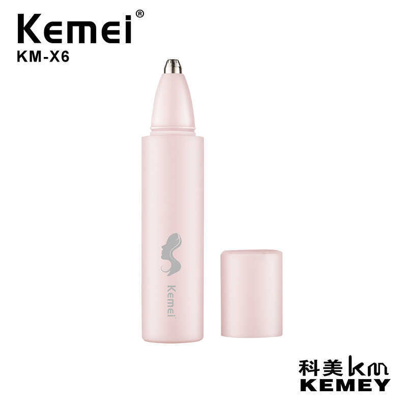 KEMEI KEMEI Ladies Eyebrow Trimmer สีชมพูไฟฟ้า USB ชาร์จ Mini Eyebrow Trimmer ขนาดเล็กแบบพกพาโกนคิ้ว