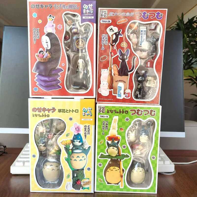 C Hayao Anime Miyazaki Serie Totoro Figure Mini Statue Cute Toy Room Ornament Kawaii Pvc Figure Toy