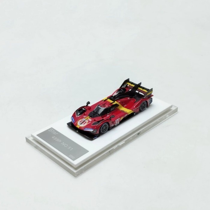 โมเดล 1/64 Ferrari Ferrari 499P 2023 24H Endurance Race โมเดลรถเรซิน