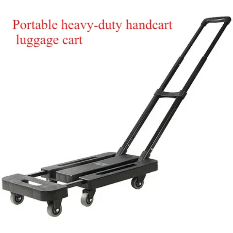 Household Shopping Cart Shopping Cart Folding Trolley Pulling Goods Handling Trolley Portable Truck