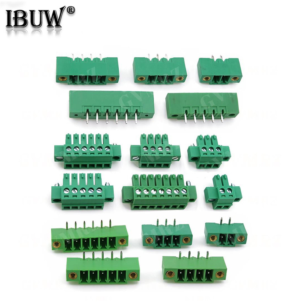 5PCS 15EDG 3.81 พร้อมหน้าแปลน Plug-in Terminal Blocks ปลั๊กซ็อกเก็ต 2/3/4/5/6/7/8/9/10/12P KF15EDG 2
