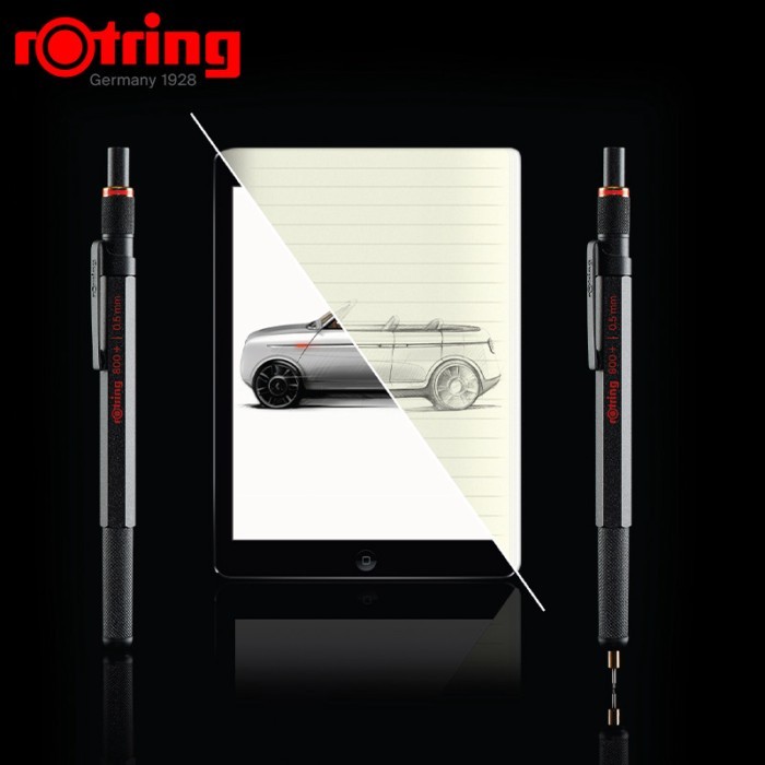 German rotring Red Ring 800+Pad Mechanical Pencil ดินสอกด High-Appearance 800+C Capacitive Stylus