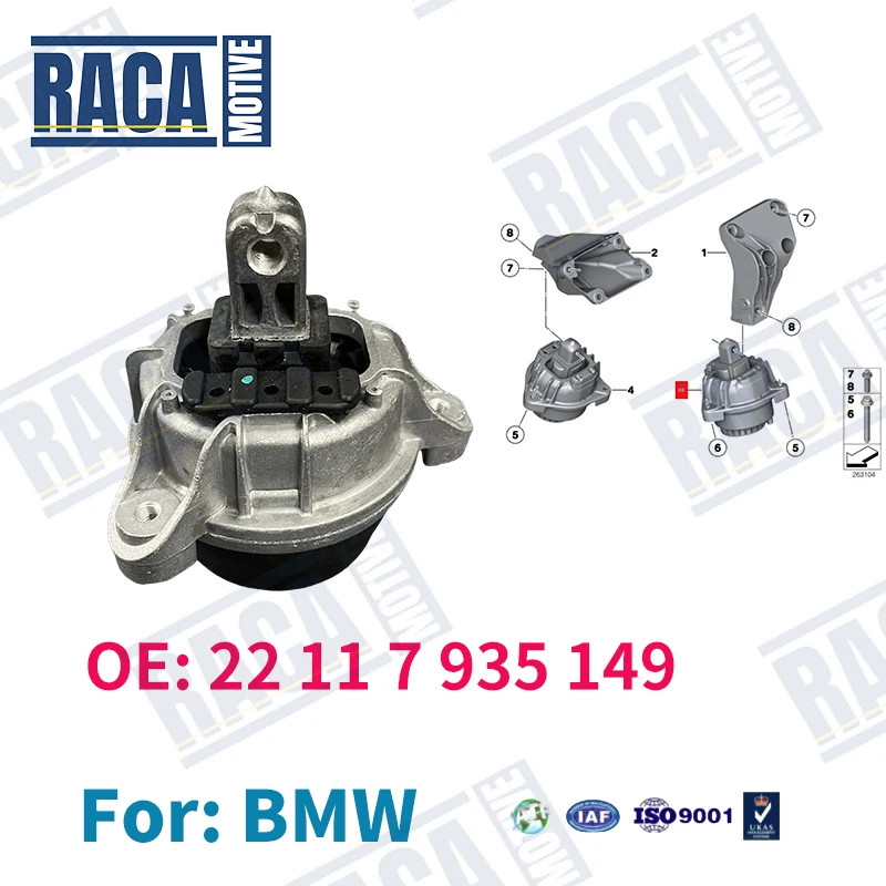 For BMW 5 6 Series F06 F07 F10 F11 F13 F18 M5 M6 520i 528i 520Li 525Li Motor Support Engine Mountin