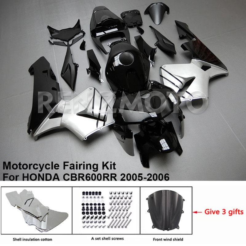 H0605-109a Motorcycle Fairing Set Body Kit Plastic For HONDA CBR 600 RR 2005-2006 Accessories ABS I