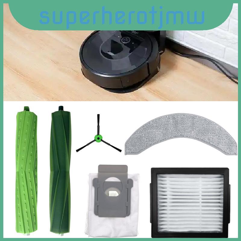 สําหรับ Roomba Irobot Combo 10 Max อุปกรณ์ทําความสะอาดหุ่นยนต์พร้อมแปรงหลักขอบแปรงกรองผ้าถุงเก็บฝุ่น