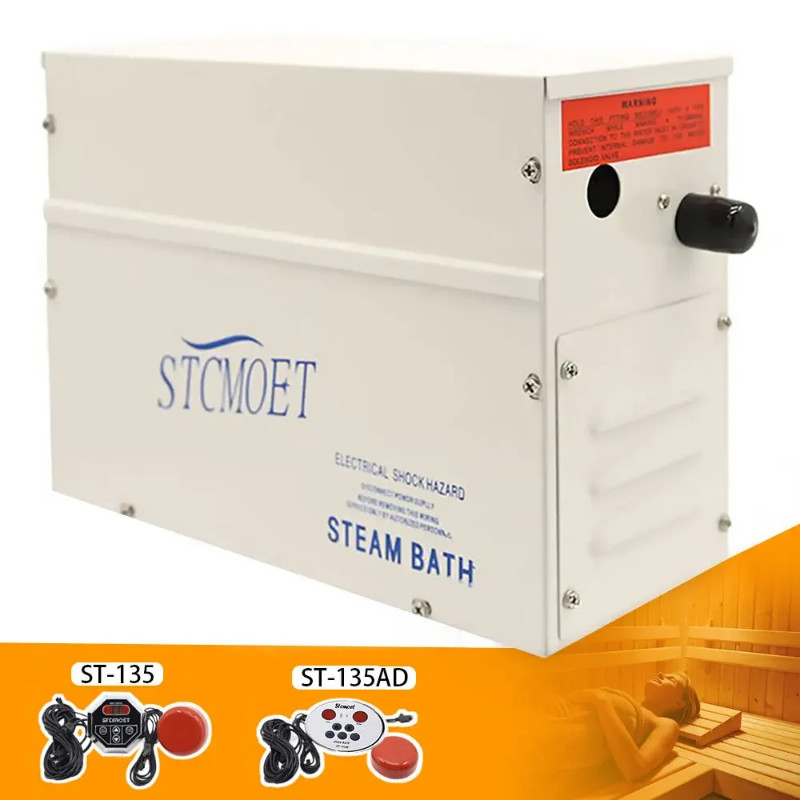 220V 3KW Bathroom Sauna Machine Steamer Spa Generator for Shower in Home Steam Room Shower ST-90 an