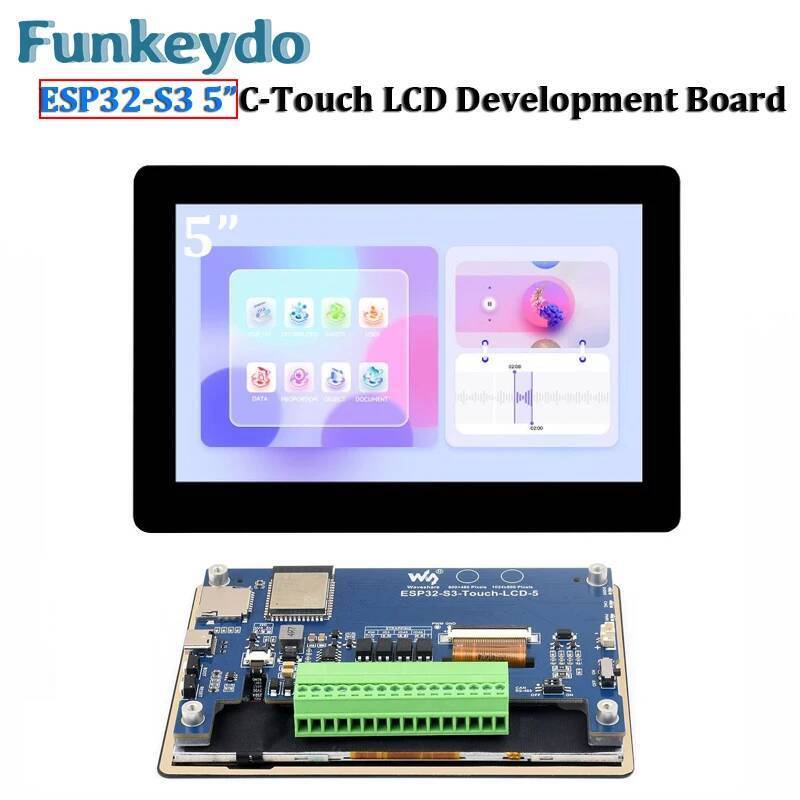 ESP32-S3 5 นิ้ว IPS Touchscreen จอแสดงผล LCD Development Board Dual-Core โปรเซสเซอร์ 1024x600 ESP32 