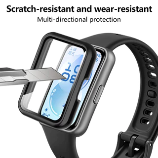 【สาย+เคส】สายไนลอนสำหรับ Huawei Band 11/11Pro สายรัดนาฬิกาแม่เหล็ก +PC กรณีปกป้องหน้าจอสำหรับ Huawei Band 11/11Proสายเคเบ