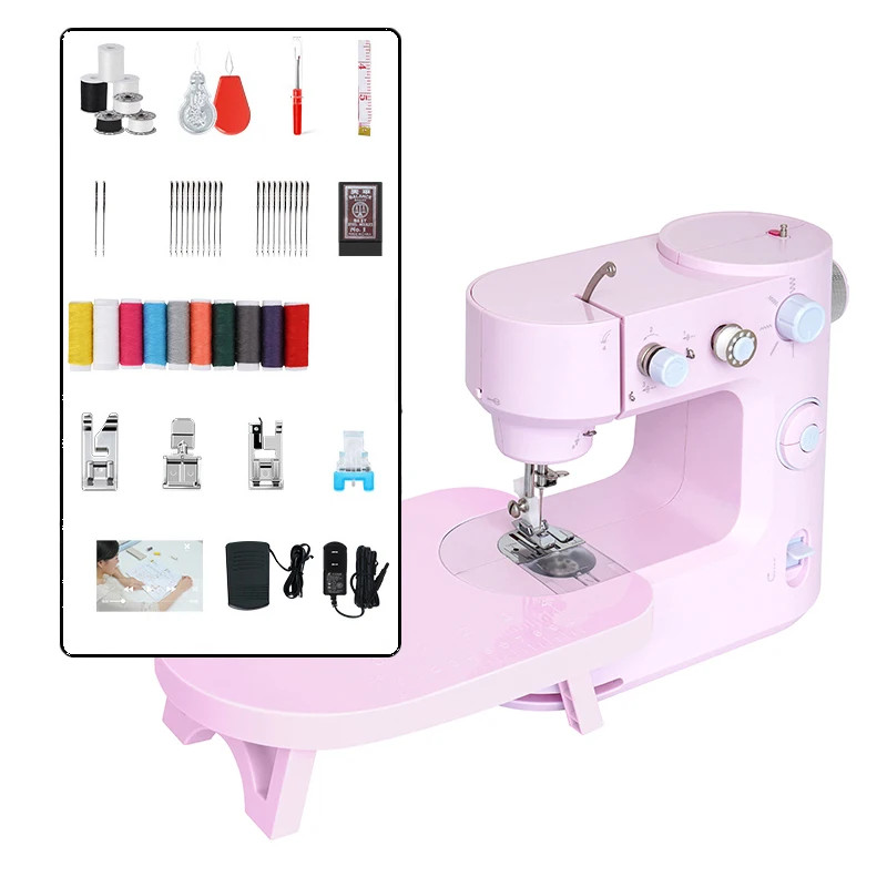 Portable Sewing Machine 5-stitch Household Overlock Sewing Machine Sewing Cloth Small Sewing Machin