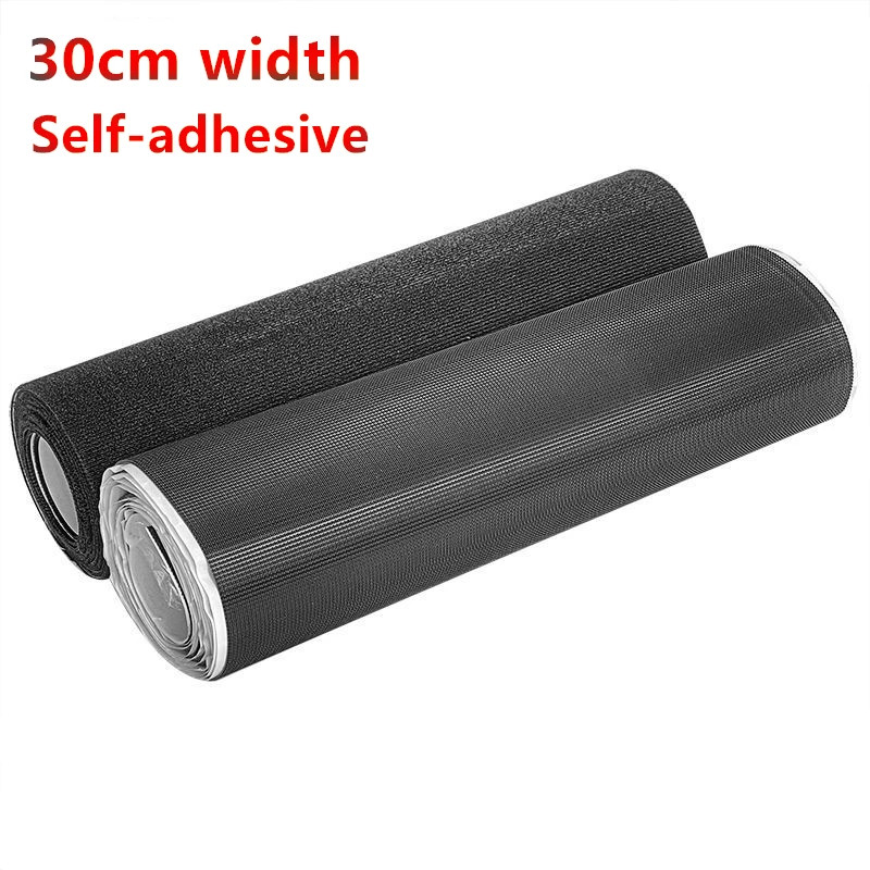 30CM Self-adhesive Hook Loop Fastener 300mm Wide Magic Tape For Window Door Curtain Sofa Clothing D