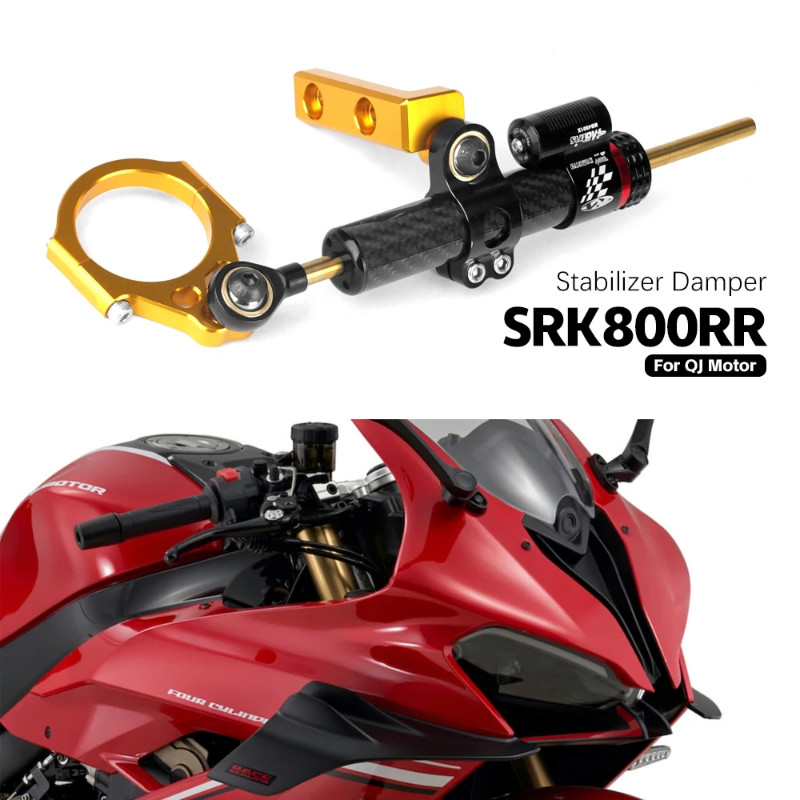 For QJ Motor SRK 800RR QJMOTOR - SRK800RR Motorcycle Stabilizer Steering Damper Bracket Mounting Ki
