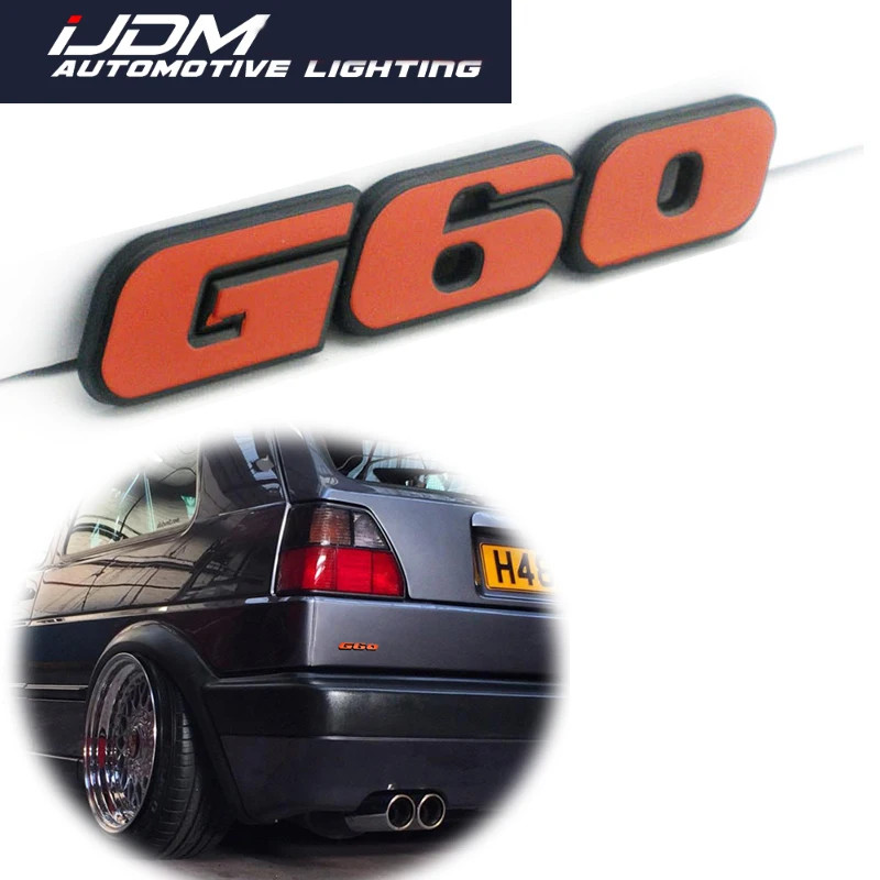1pc For VW Passat Corrado Sticker For VW Golf 2 Golf 3 35i logo Badge G60 Lettering Engine Logo Emb