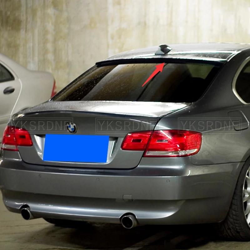 For BMW E92 Series 2 Door Coupe E92 M3 ABS Black / REAL CARBON FIBER Roof Spoiler 2005 - 2012
