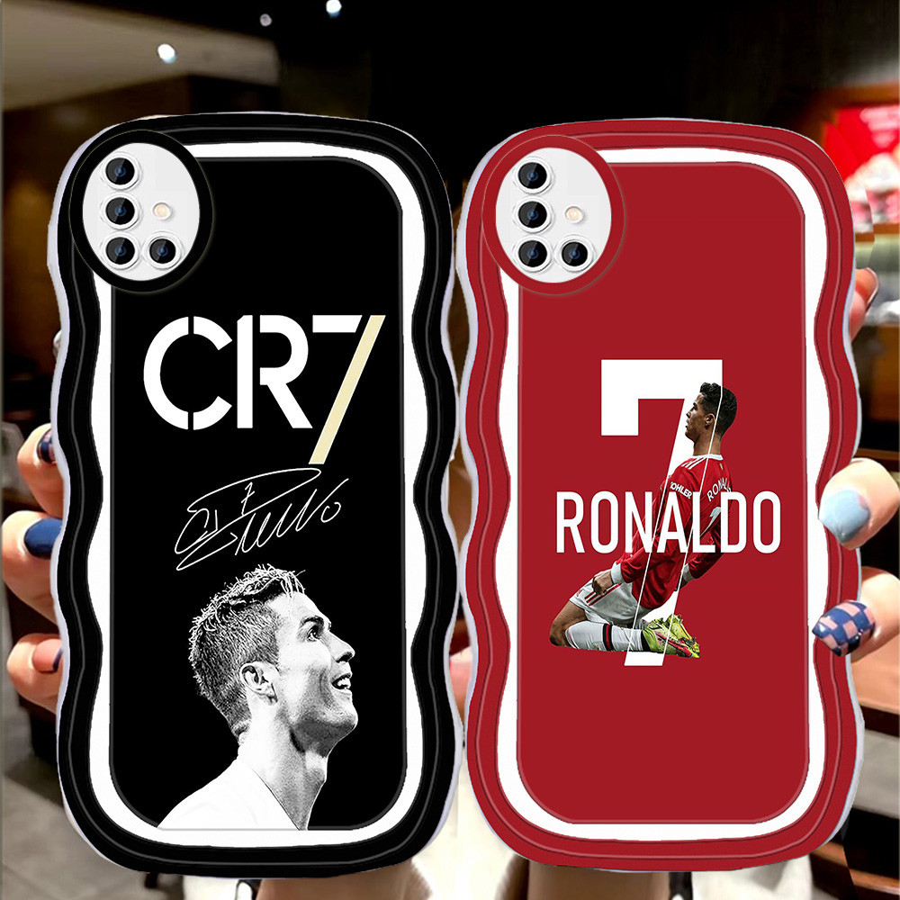 S-6 CR7 Ronaldo Casing สําหรับ Samsung M21 2020 A31 M30S M30 A51 A71 TPU โปร่งใส