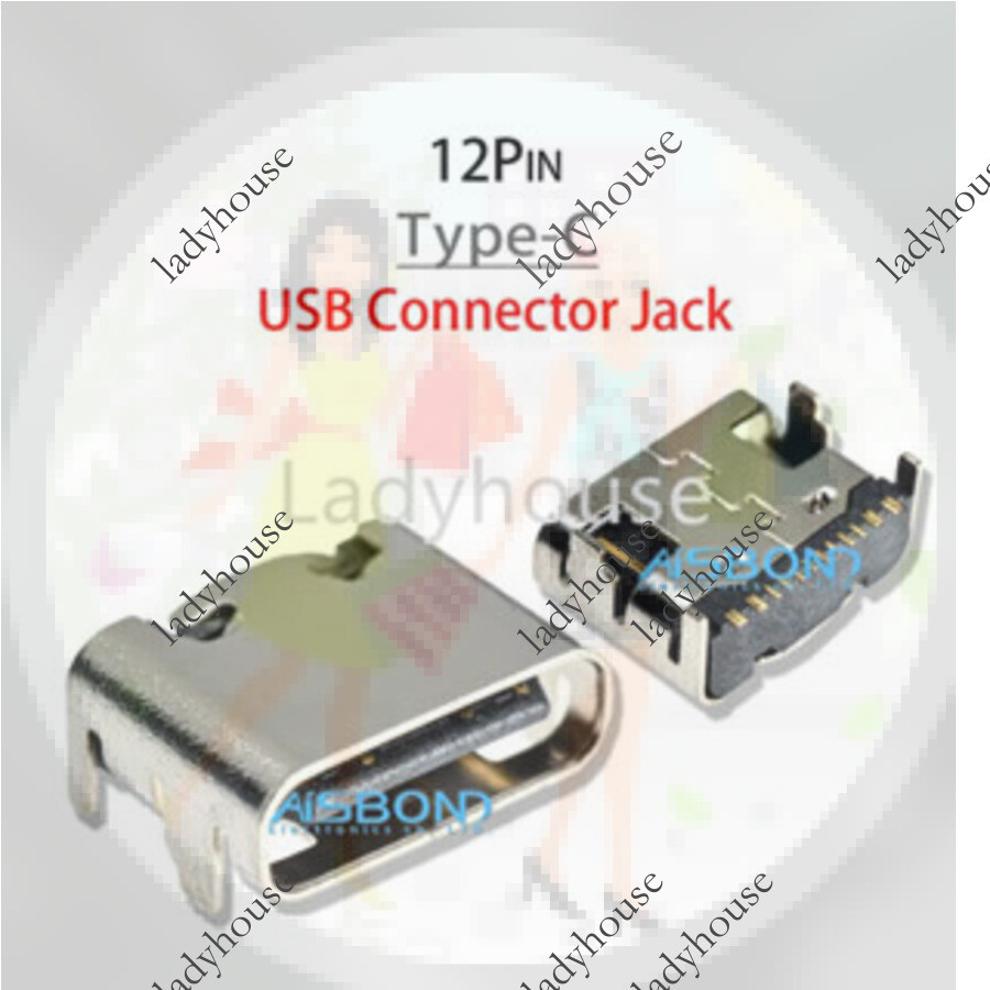 5-50pcs Type-C USB ชาร์จพอร์ตแจ็คซ็อกเก็ต Charger Connector Dock สําหรับแท็บเล็ตมือถือคอมพิวเตอร์โทร