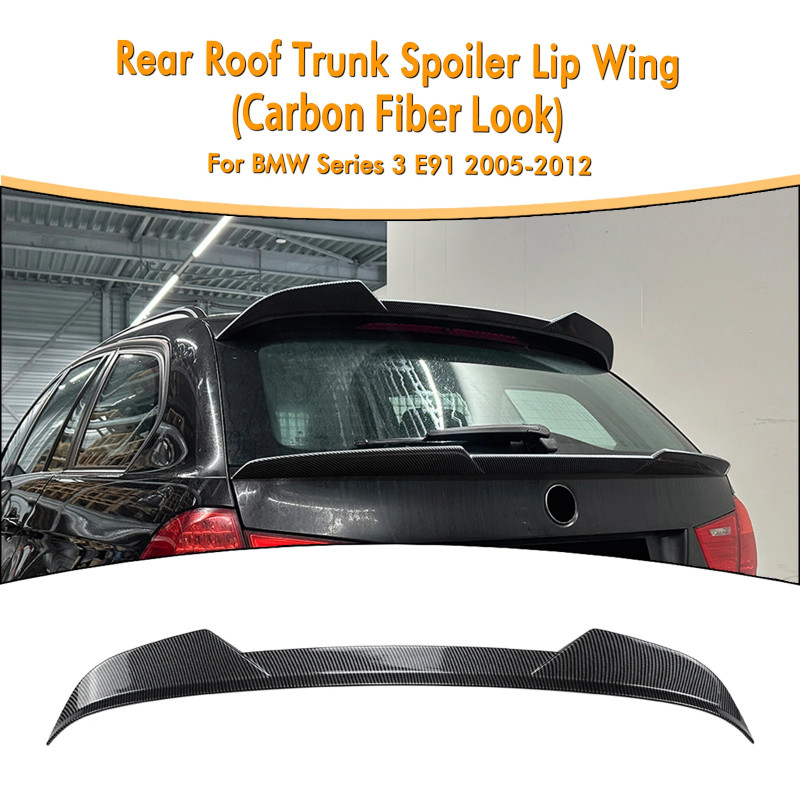 Car Roof Spoiler Rear Trunk Lid Spoiler Wing Lip For BMW 3 Series E91 2005-2012 Touring Version