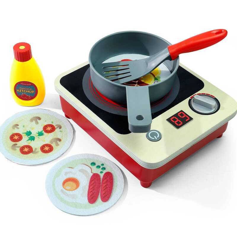 C Kitchen Role-Playing Toy Stove With Lights Christmas Halloween Thangiving Easter Gift Induction C