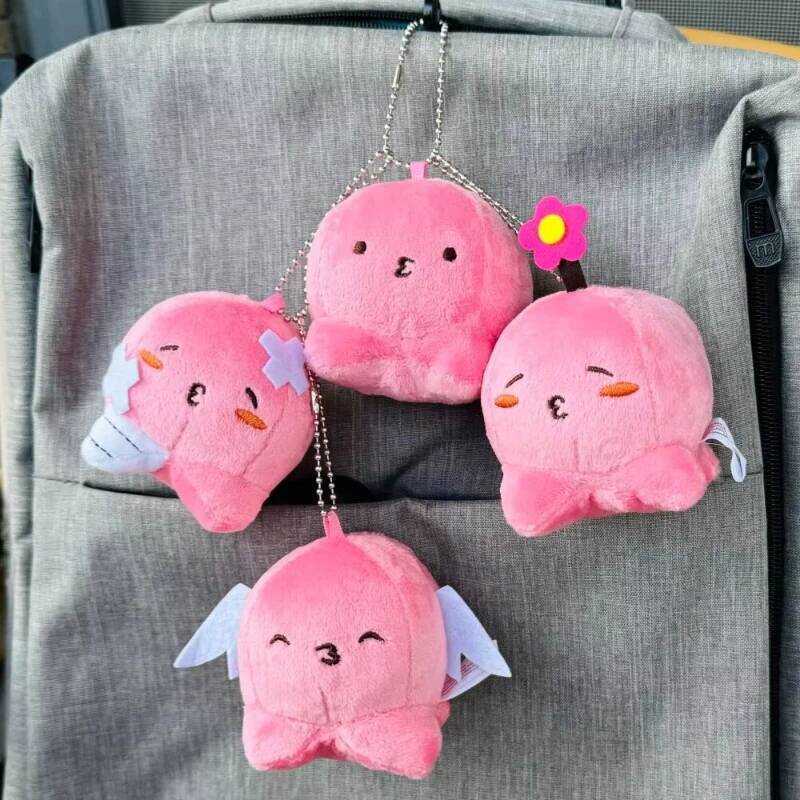C Octopus Plush Pendant Anime Soft Stuffed Toy Lovely Octopus Ball Cute Keychain Anime Cosplay Prop