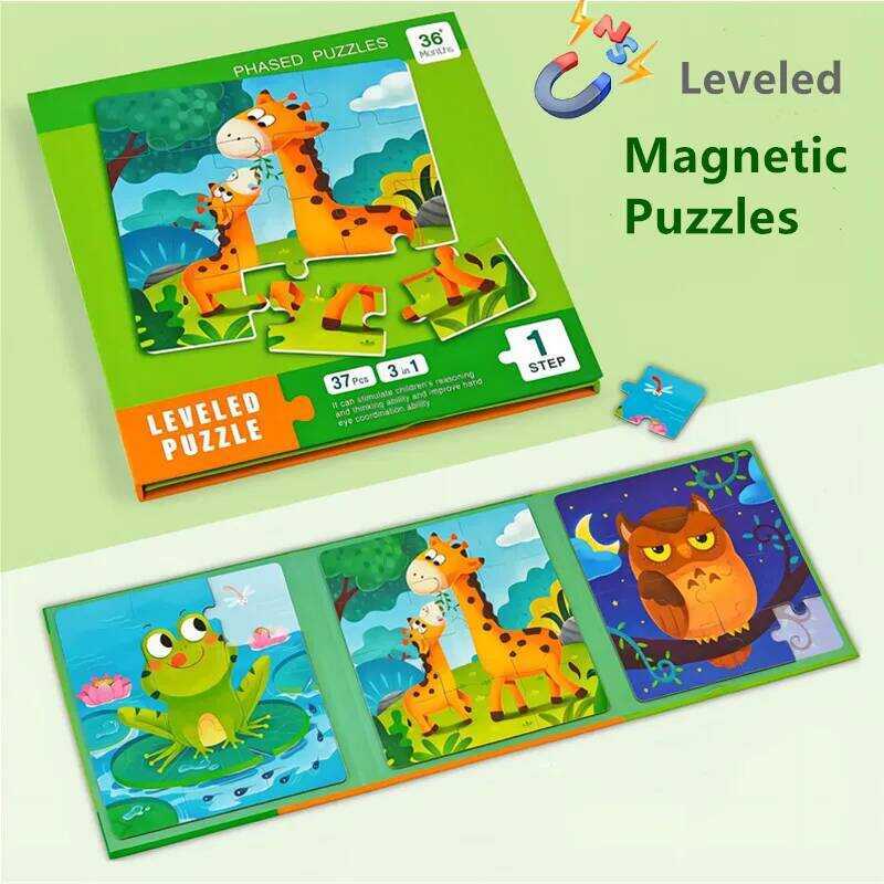C Kids Magnetic Puzzles Leveled Puzzles For Kids Age 2 Up Preschool Learning Jigsaw Puzzles Travel