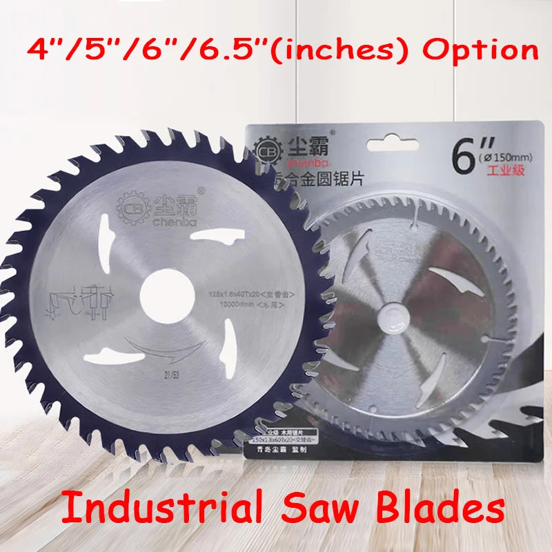 6 Inches Circular Saw Blades 6.5/5/4 Inches Wood Cutting Solid Wood 110/125/150/165mm with 30/40/60