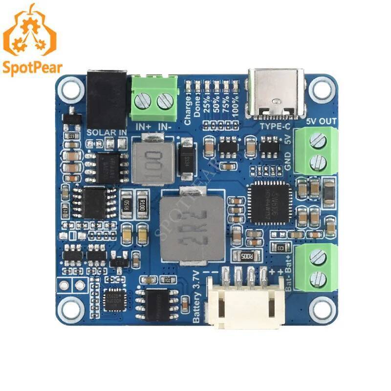 Raspberry Pi Solar Power Manager โมดูล D สําหรับ 6 ~ 24V แผงพลังงานแสงอาทิตย์สําหรับ Arduino/Jetson สําหรับชาร์จ Li-แบตเตอรี่ 5V3A เอาต์พุต