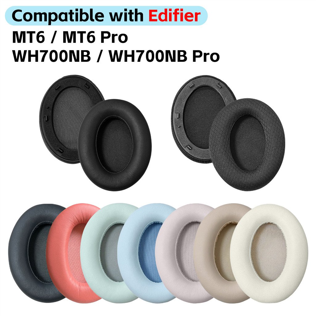 เปลี่ยนแผ่นรองหูฟังเบาะสําหรับ Edifier MT6 WH700NB Pro หูฟังฟองน้ํานุ่ม Earmuffs อะไหล่ซ่อม (1 คู่)