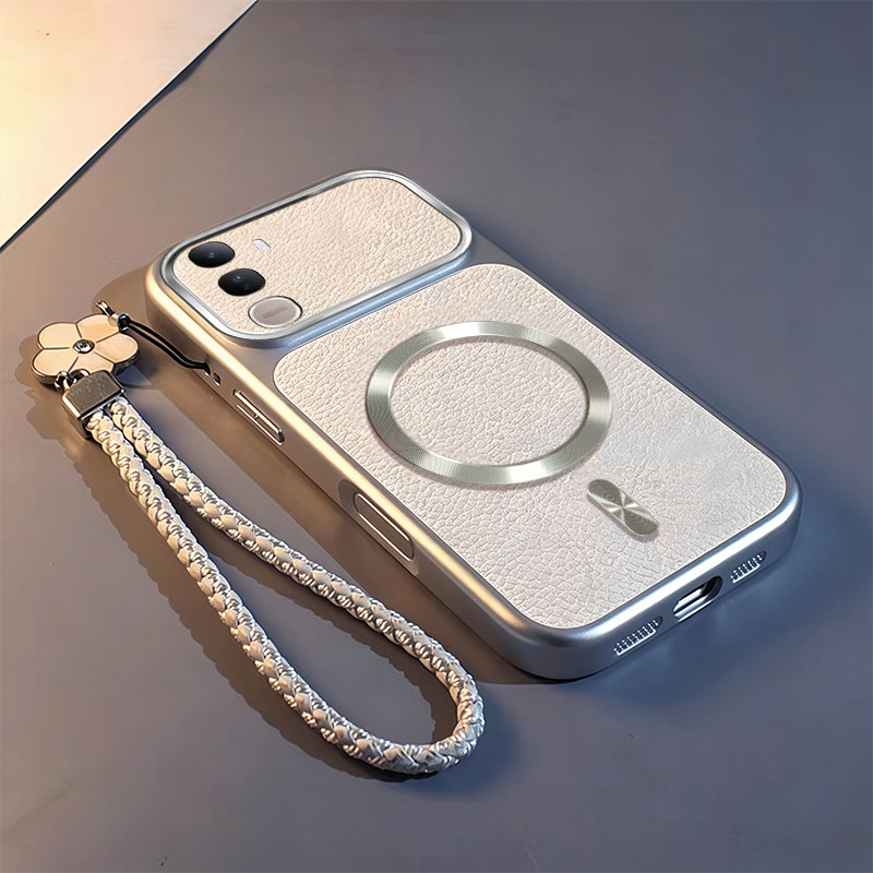 สําหรับ vivo Y31 5G Y21D 4G เคสโทรศัพท์ออกแบบใหม่หางวงกลมแม่เหล็กดูดกันกระแทกกรณีปัจจุบันเชือกเส้นเล็ก TPDSC14