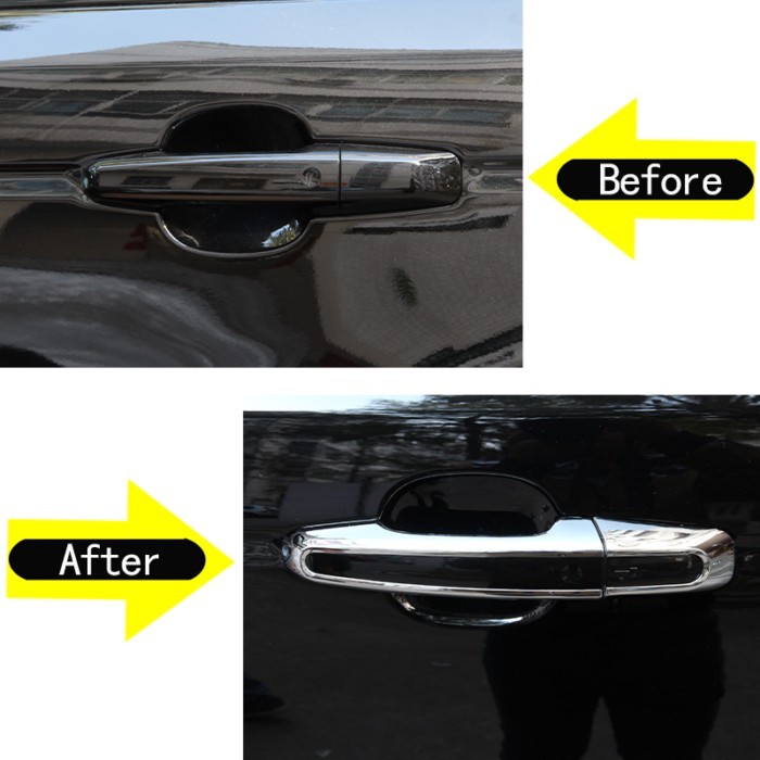 8pcs For Jaguar XF XFL XE XEL F-Pace E-Pace 2016-2022 ABS Door Handle Cover Trim Car Decoration Sty