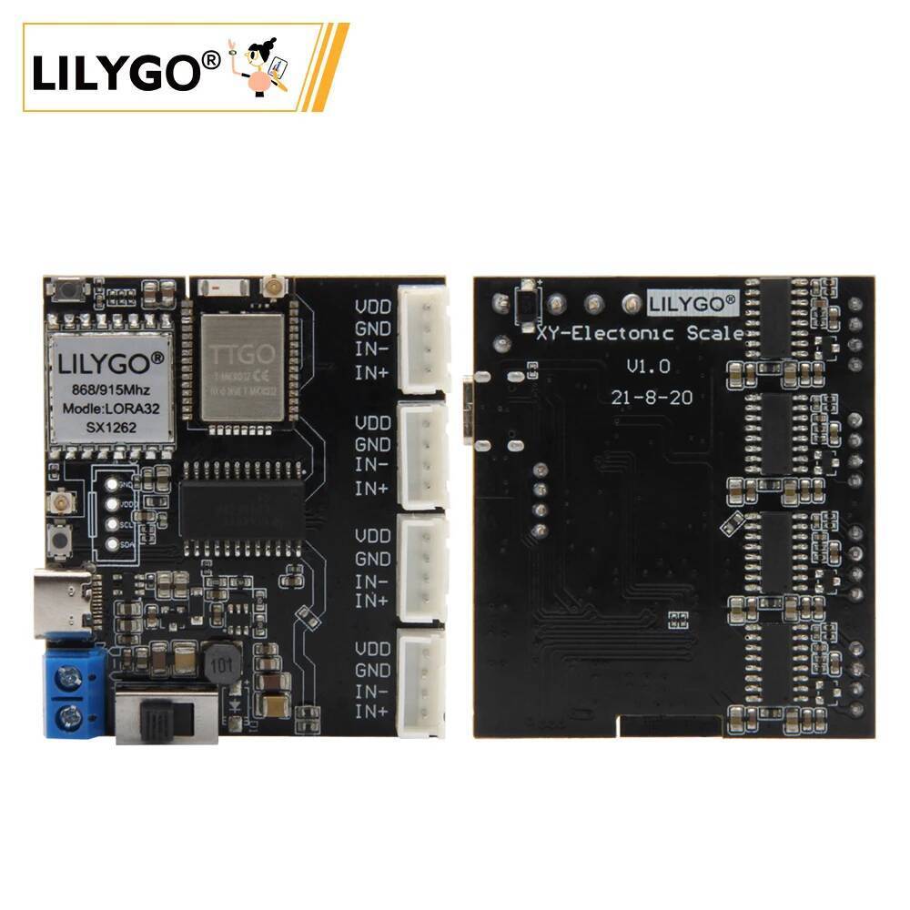 ลิลลี่โก® TTGO T-Weigh ESP32 T-Micro32 LoRa SX1262 868Mhz 915Mhz โมดูลไร้สาย 4-Group 4-Way HX711 รอง
