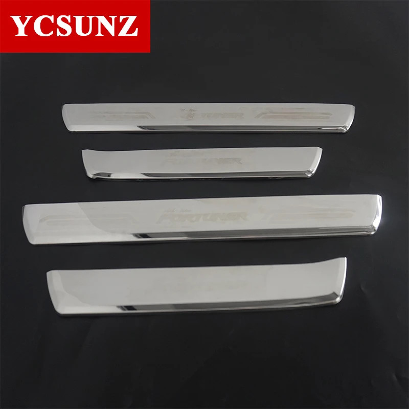Door Sill Car Accessories Threshold For Toyota Hilux Fortuner SW4 2016 2017 2018 2019 Exterior Part