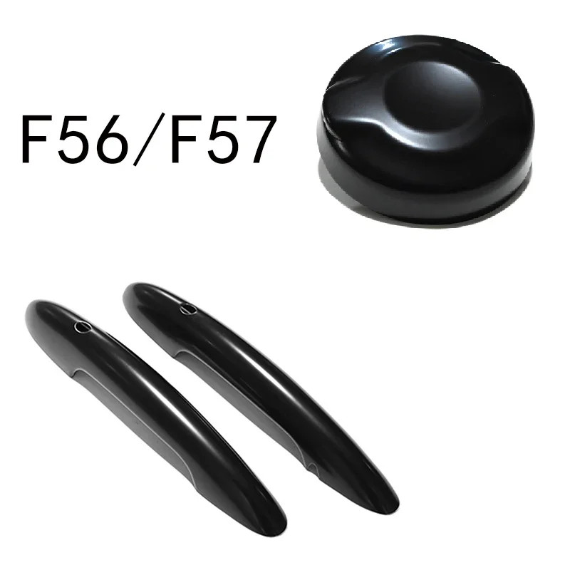 For Mini F56 F57 S JCW Coopers Auto Accessories 2Pcs  Door Handle Covers  & 1Pcs 2.0T Car Fuel Tank