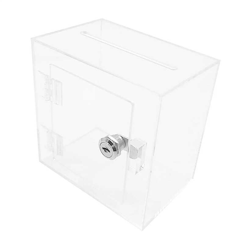 C Clear Ballot Box Suggestion Box Bar Raffle Box Business Acrylic Donation Box