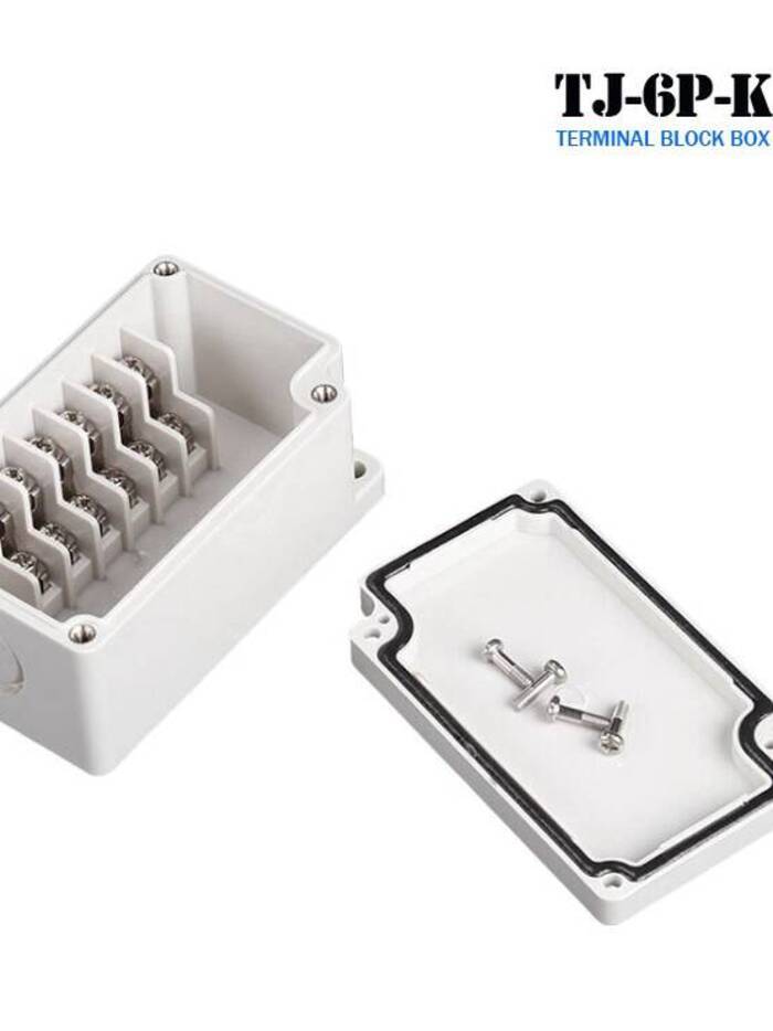 มาใหม่ TJ-6P-K One In One Out กันน้ํา Terminal Junction กล่องความยาว 55 กว้าง 91 สูง 43 กลางแจ้งสายแ