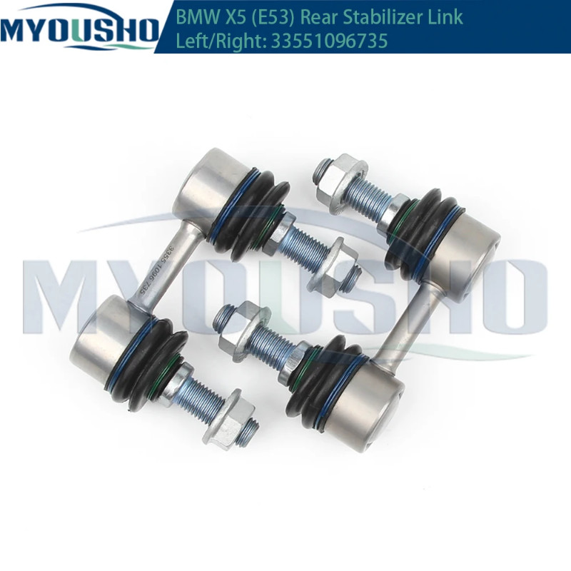 Myousho For BMW X5 Series E53 3.0d 3.0i 4.4i 4.6is 4.8is 2000~2007Rear Axle Sway Bar End Stabilizer