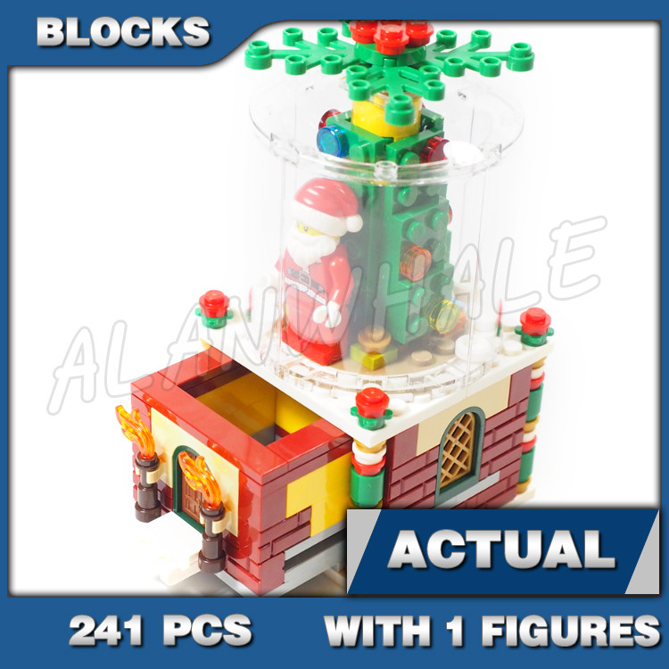 241pcs Creator Snowglobe Santa Christmas Tree Snowflake Secret ลิ้นชัก 36004 Building Blocks ชุดเข้า
