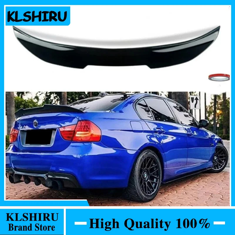 For BMW E90 M3 2008-2012 & E90 3 Series 2005-2011 Sedan Rear Roof Lip Spoiler PSM Style V2 Car Rear