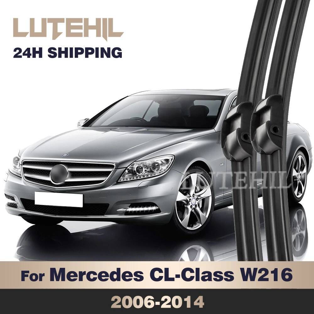 LUTEHIL Wiper สําหรับ Mercedes-Benz CL 550 4MATIC 600 63 65 AMG W216 C216 ใบปัดน้ําฝนด้านหน้ากระจกกร