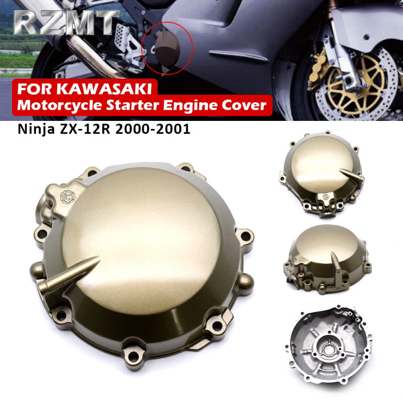 ZX-12R 00-01 Motorcycle Left Crank Case Cover Engine Stator Crankcase Gasket For Kawasaki ZX12R ZX