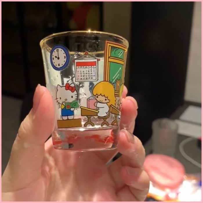 เคที ถ้วยแก้วมินิ ชา นม กาแฟ ไวน์ เคที ถ้วยมือสอง ของขวัญให้เพื่อนที่ดีที่สุด