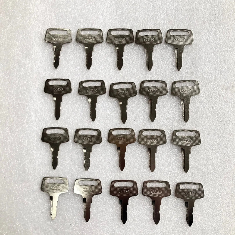 20 PCS 55150 Key 37410-55150 Ignition Switch Key For Kubota BX1500 BX1800 BX1830 BX22 BX2200 BX2230