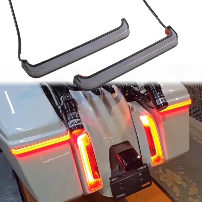 Motorcycle LED Saddlebag Flowing Turn Signal Running Light For Harley CVO Street Glide FLHXSE CVO R