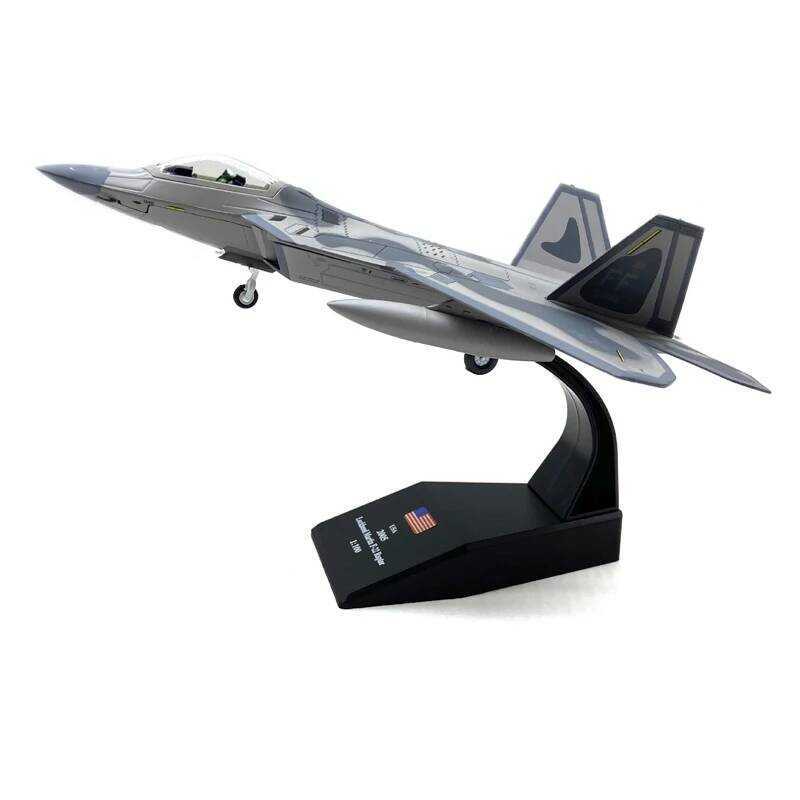 C JASON TUTU 1/100 Scale Diecast Alloy Model Fighter F-22 US Air Force Aircraft F22 Raptor Collect