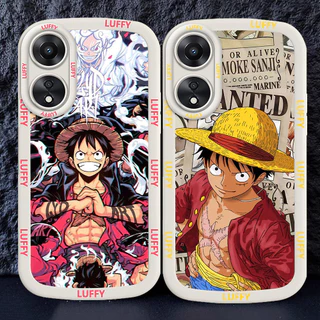 อ่อนนุ่มเคสโทรศัพท์หรับ OPPO A18 A38 A17 A78 A58 5G M19 One Piece Luffy