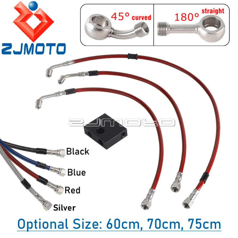 Motorcycle Brake Hose Oil Tube Hydraulic Brake Line Cable For Harley Softail Fat Bob 114 FXFBS 2018